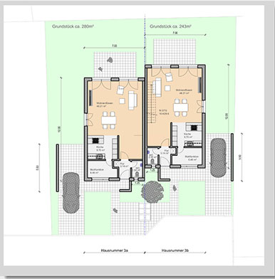 grundriss doppelhaus eg