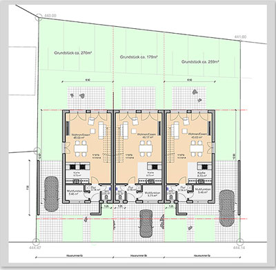 grundriss reihenhaus eg